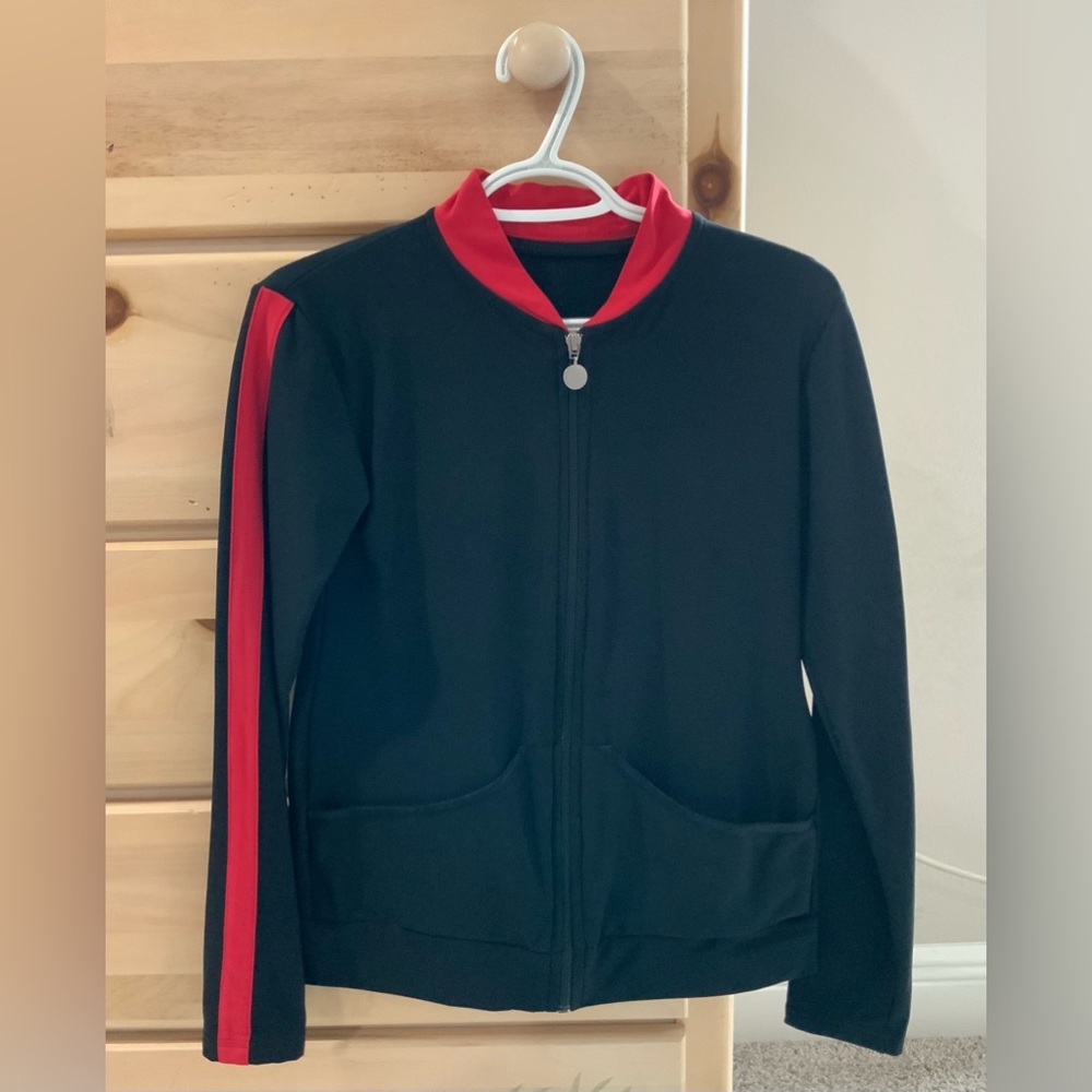 Karisma Silvia Fontana Women’s Medium Black & Red Figure Skating Athlete Jacket